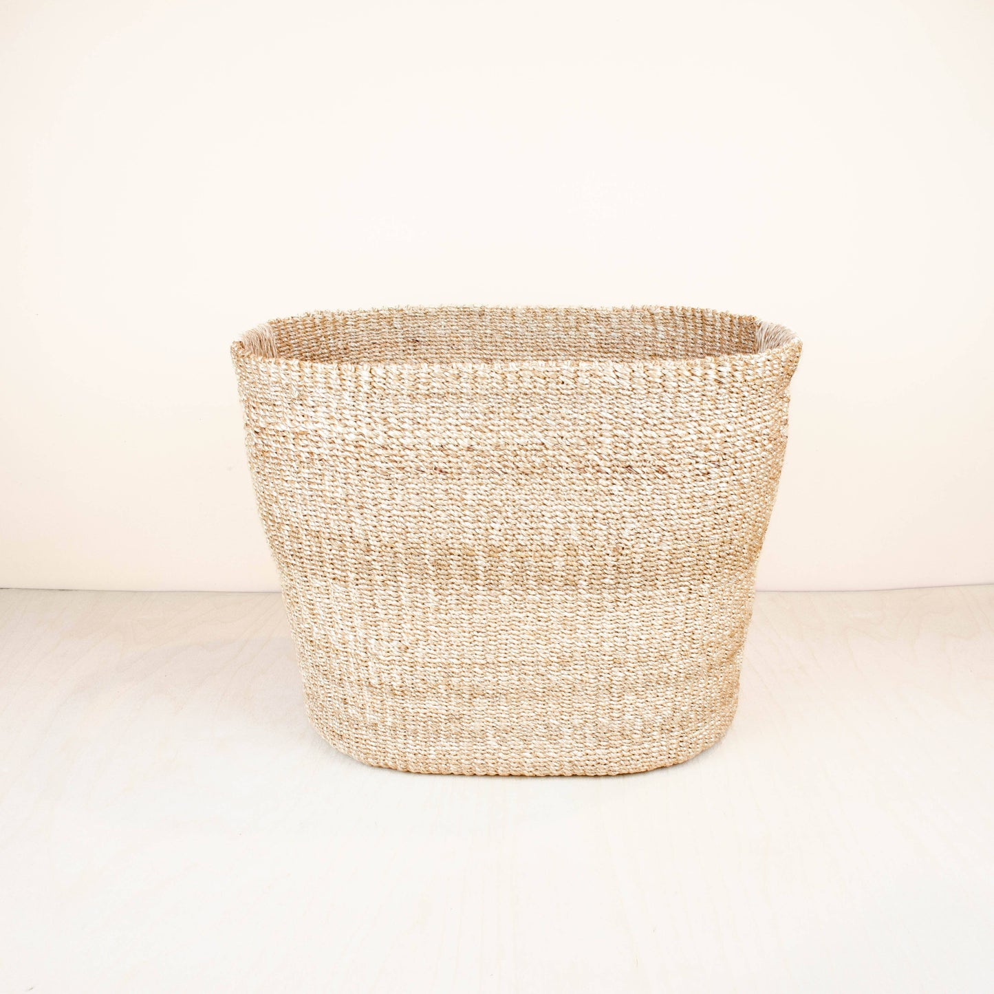 Natural Large Oval Woven Basket - Modern Baskets | LIKHA