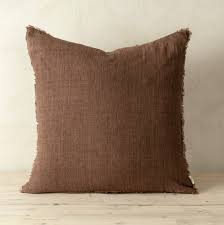 Lina Linen Pillow -  Mocha