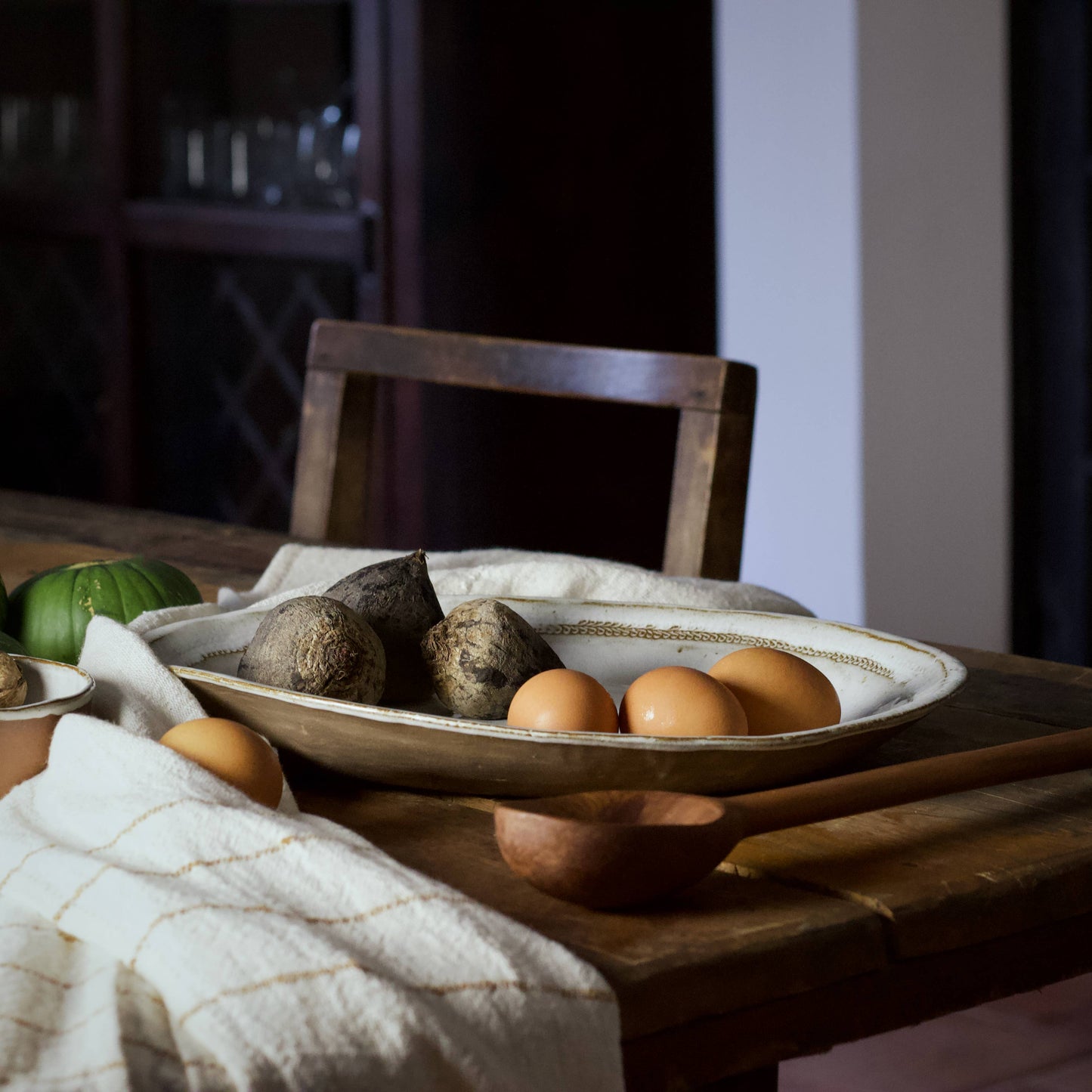 Deep Stoneware Platter