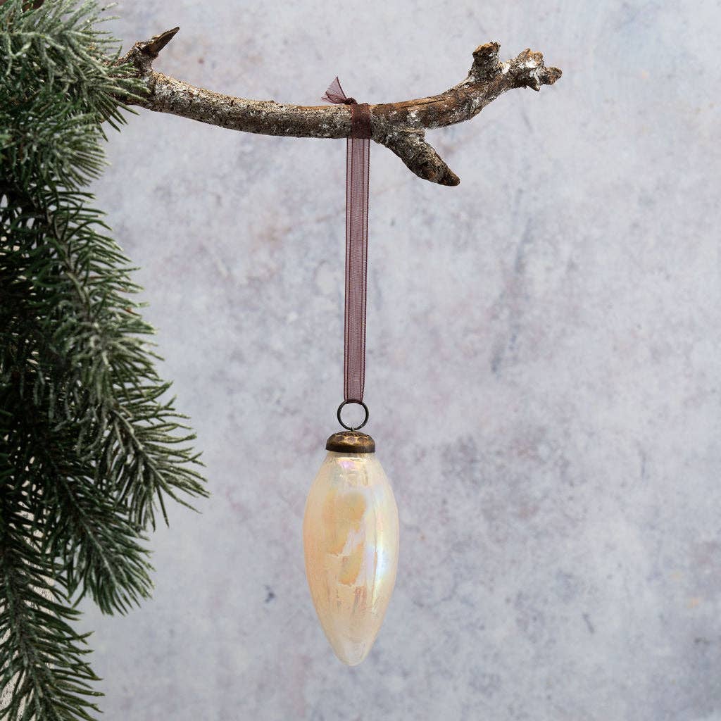 2" Alba Luster Conical Ornament