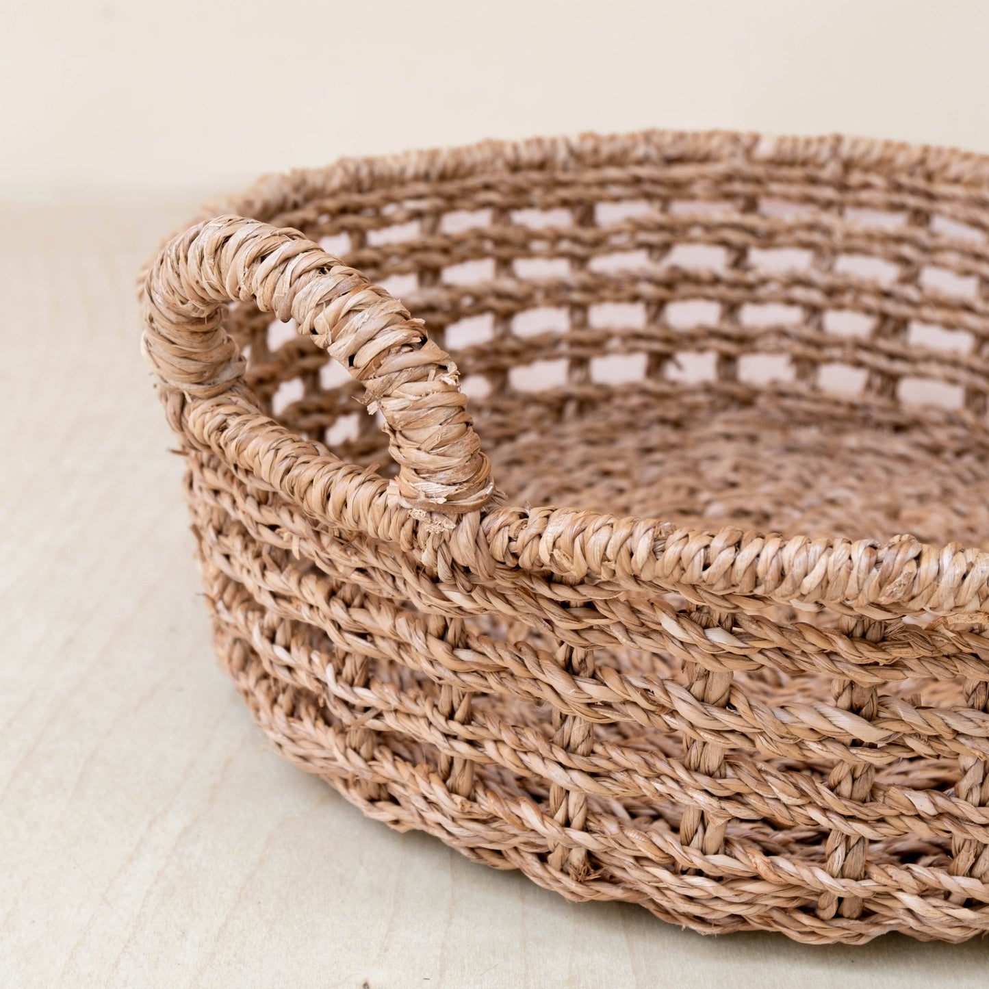 Round Open Weave Basket