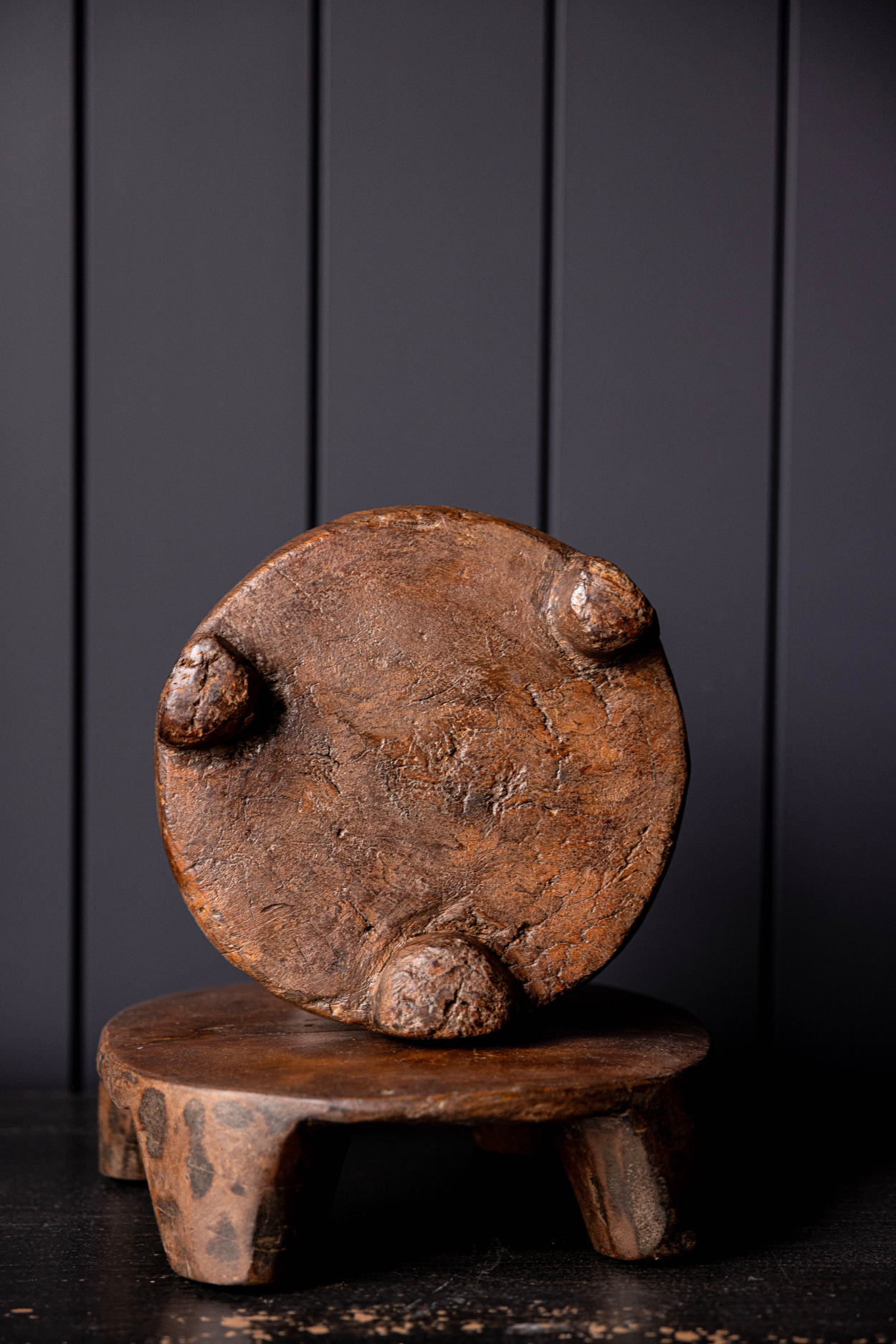 India Dark Wood Chapati Board