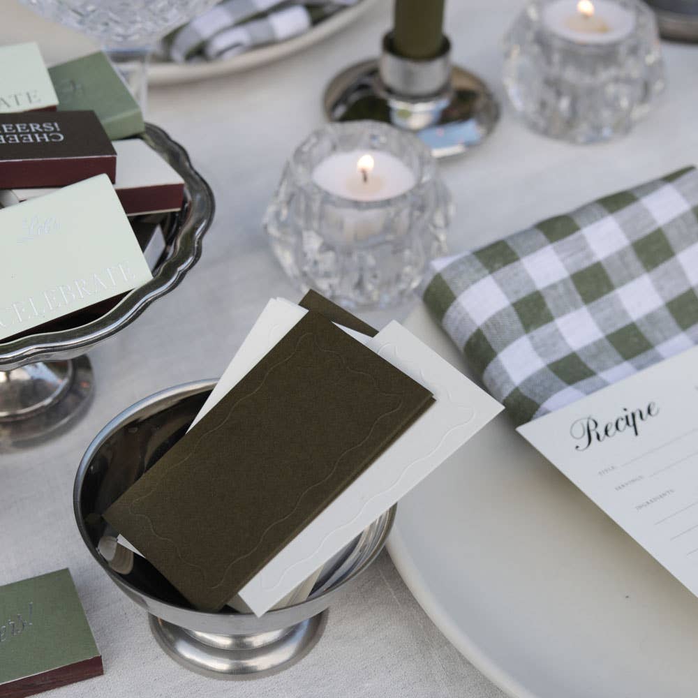 Squiggle Place Cards - Natural / Set of 12