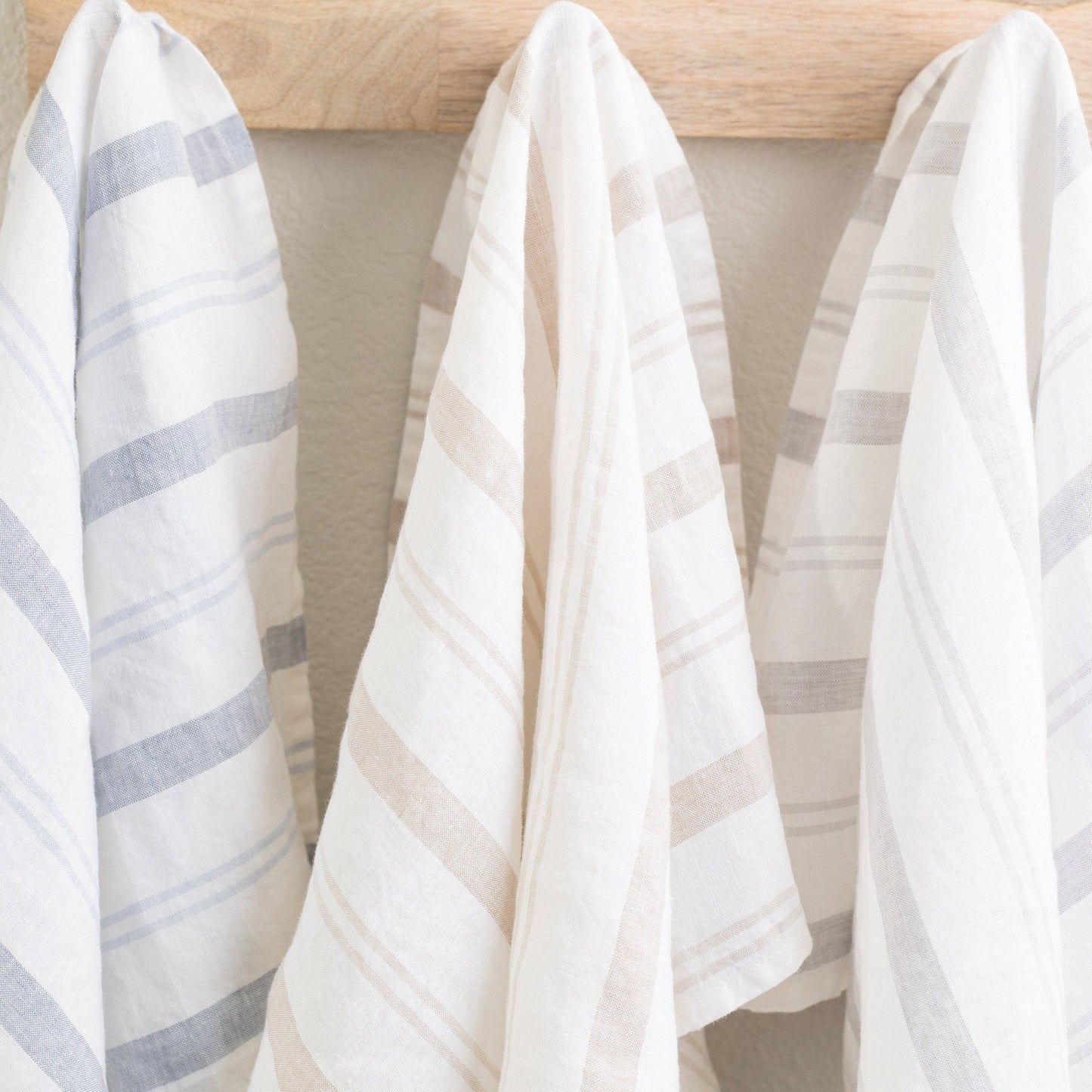 Striped Kitchen Towel: Beige Stripe