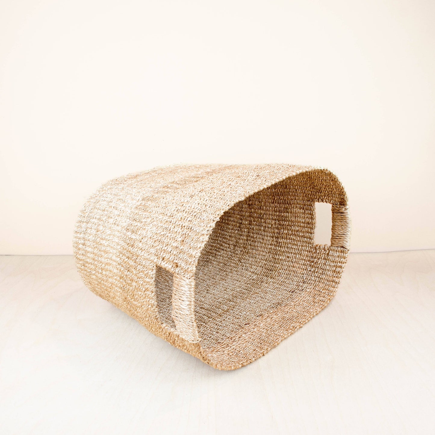 Natural Large Oval Woven Basket - Modern Baskets | LIKHA