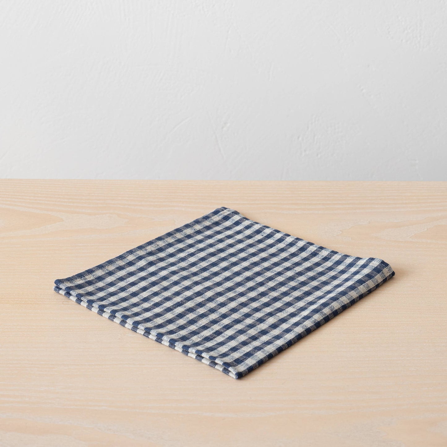Linen Napkin Indigo Natural Gingham: INDIGO NATURAL / 20x20