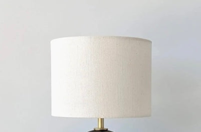 Armona Black - Handmade Table Lamp: Tapered
