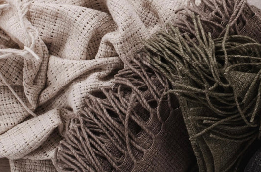 Loose Weave Throw - Brown