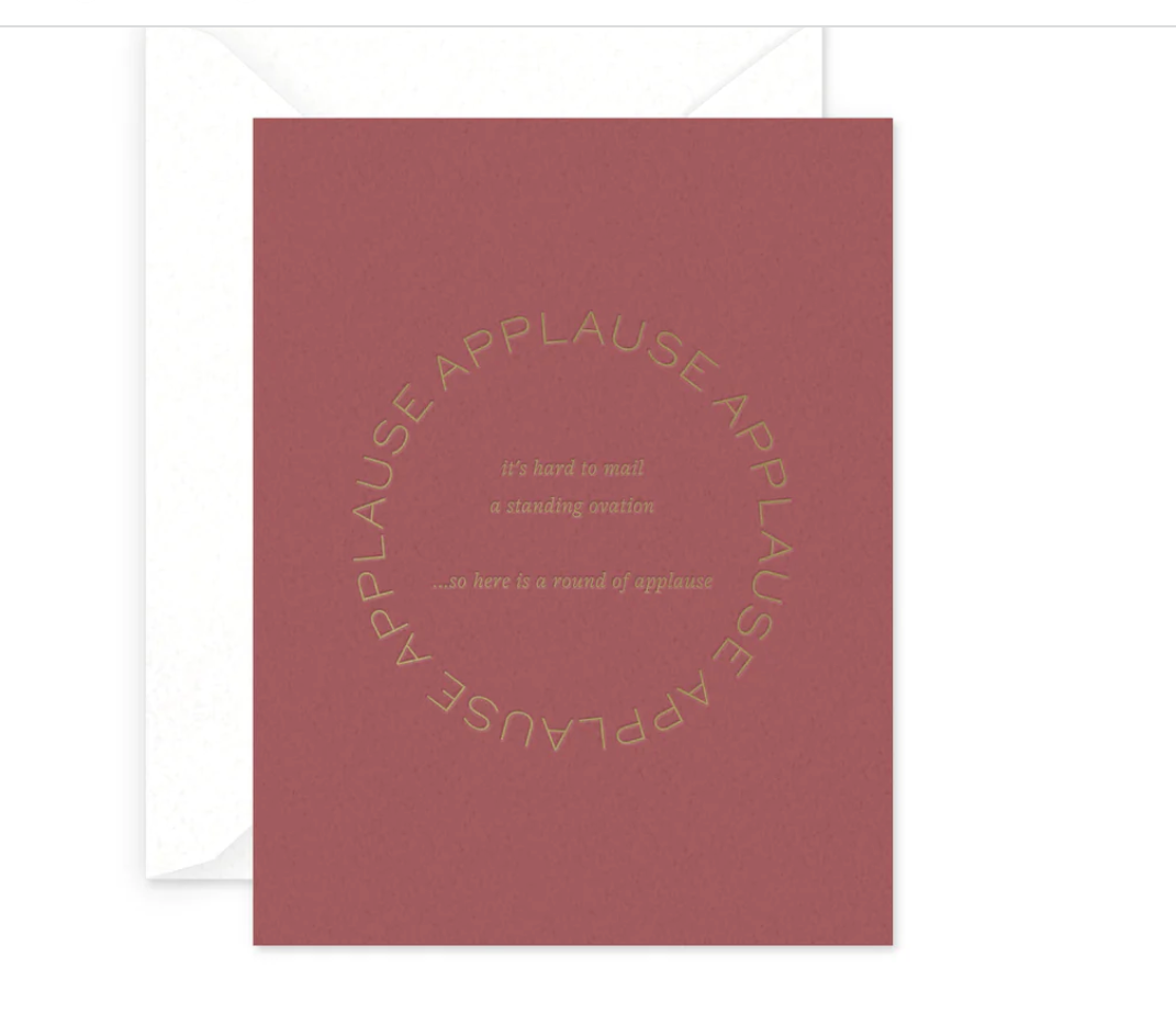 Round Of Applause Greeting Card