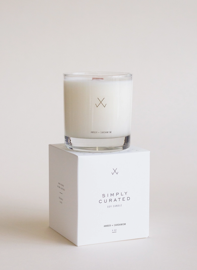 Amber + Cardamon Soy Candle