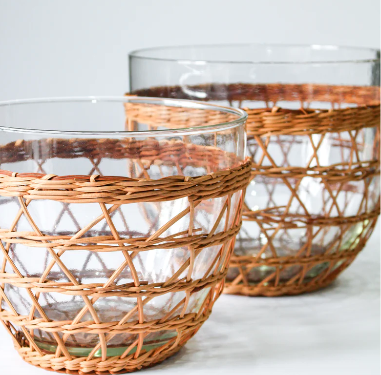 Rattan Cage Salad Bowl - Large