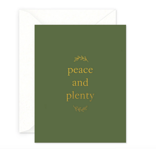 Peace and Plenty Holiday Card