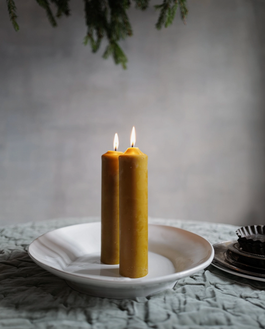Beeswax Pillar Candles