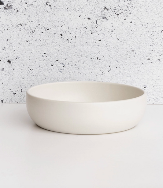 Shallow Stoneware Serving Bowl