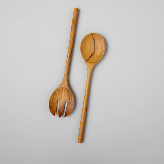 Teak Salad Servers