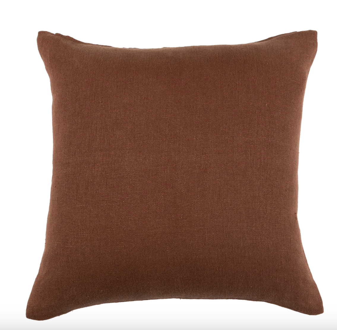 Solid Saffron Linen Pillow