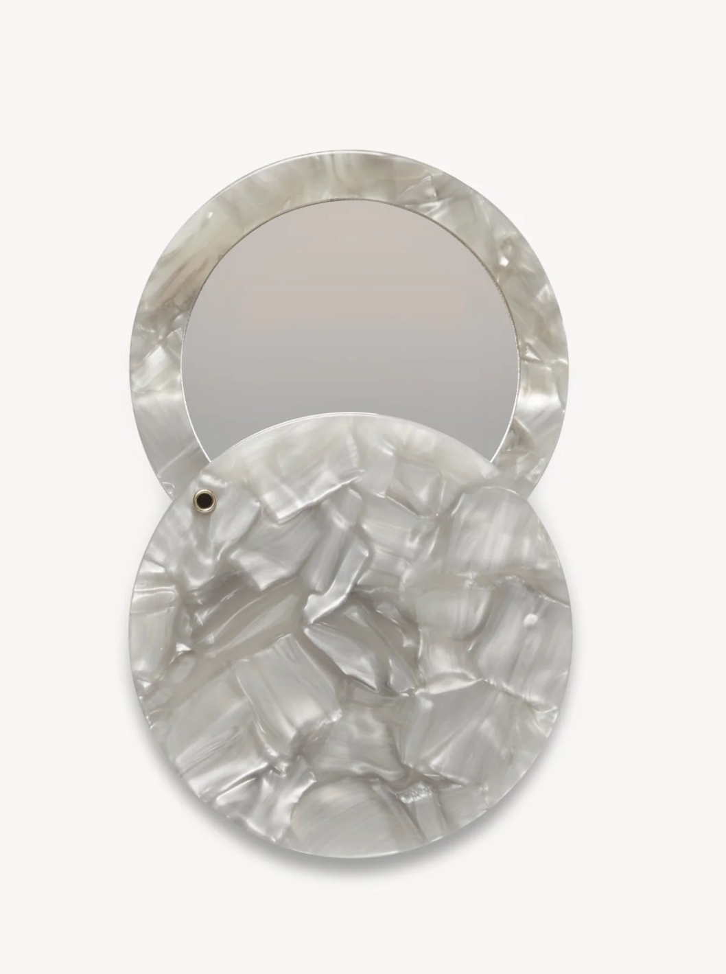 Circle Mirror Grey Shell
