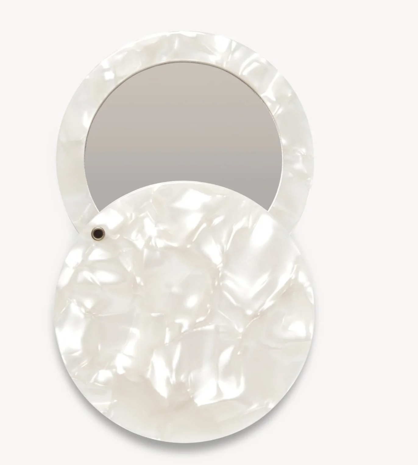 Circle Mirror White Shell