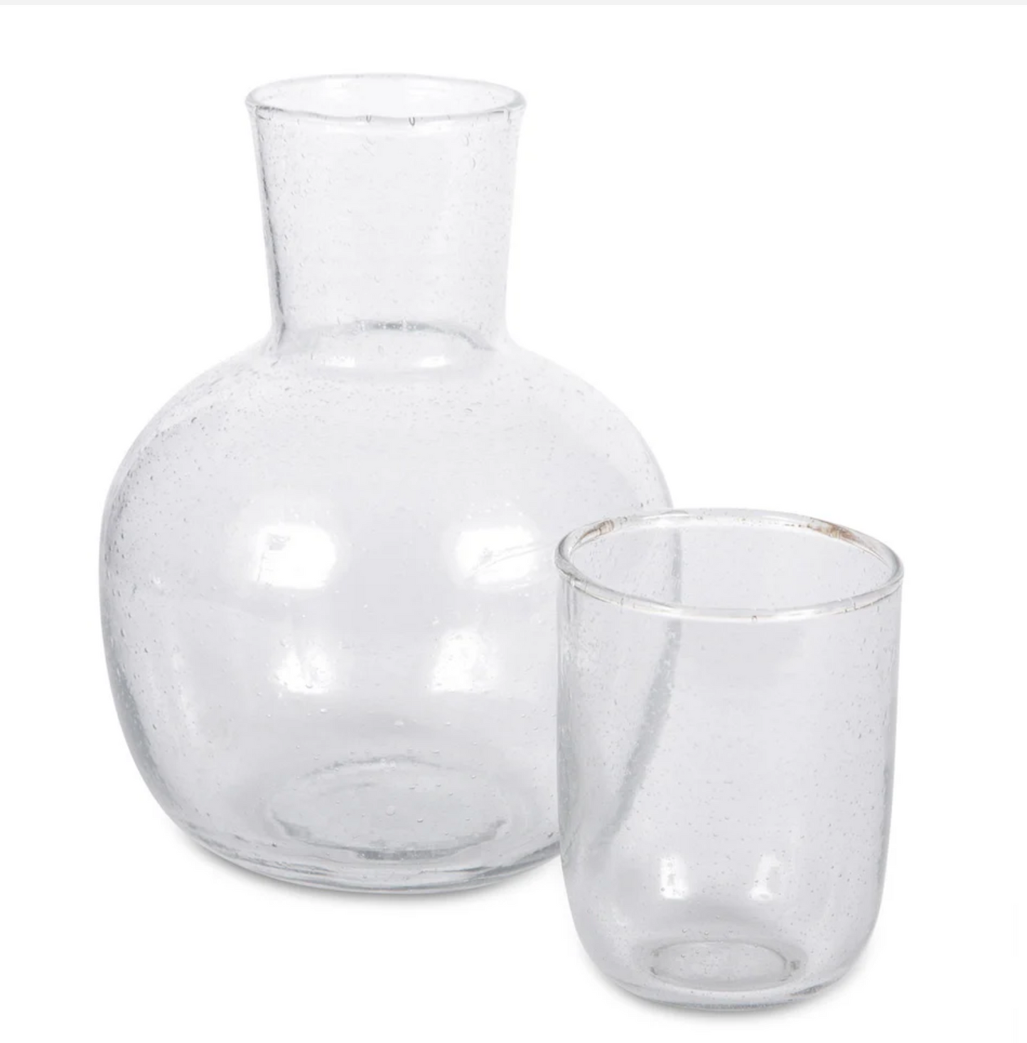 Seeded Glass Carafe