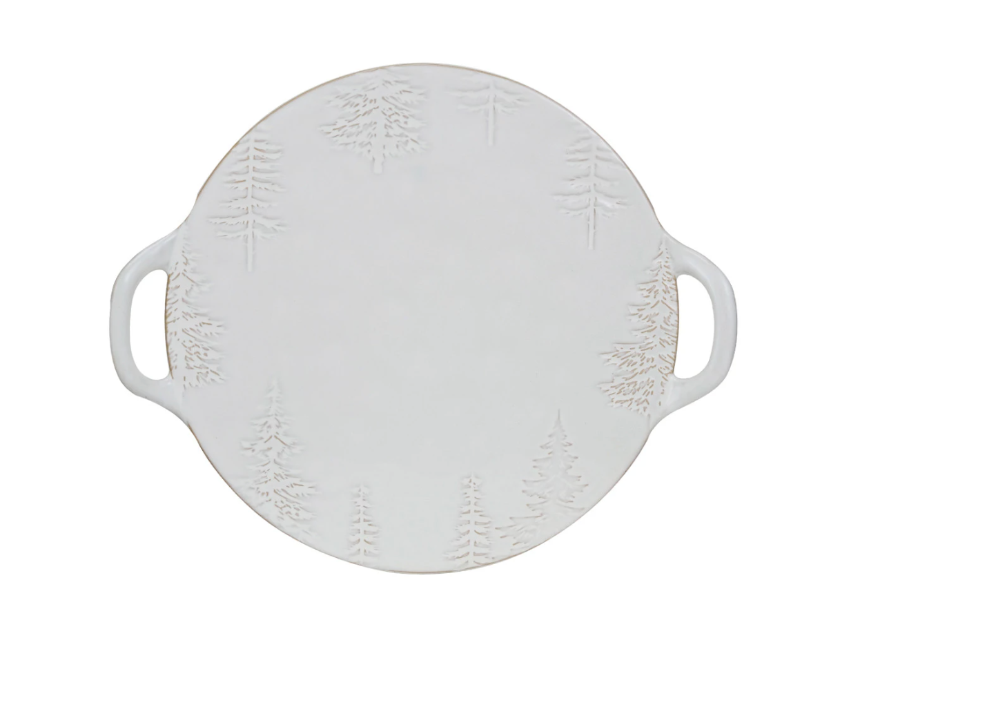 Embossed Tree Platter w/ Handles