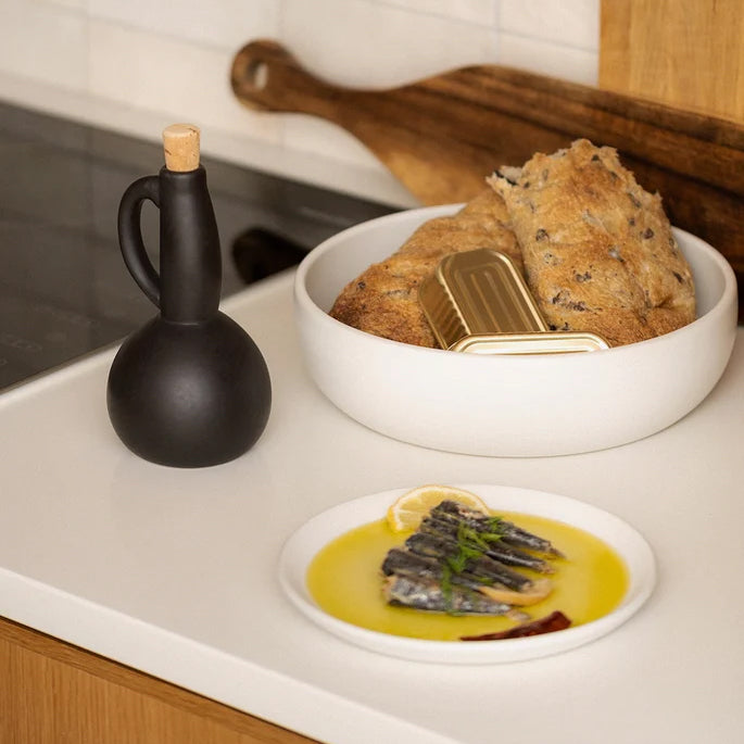 Shallow Stoneware Serving Bowl