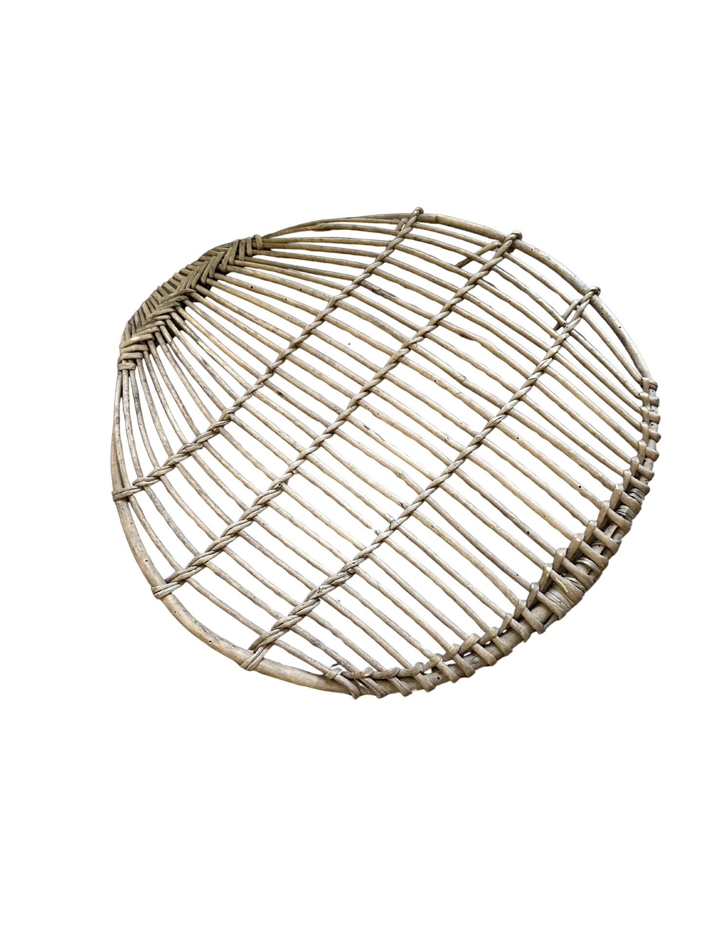 Antique French Woven Rattan Volette Pastry Rack
