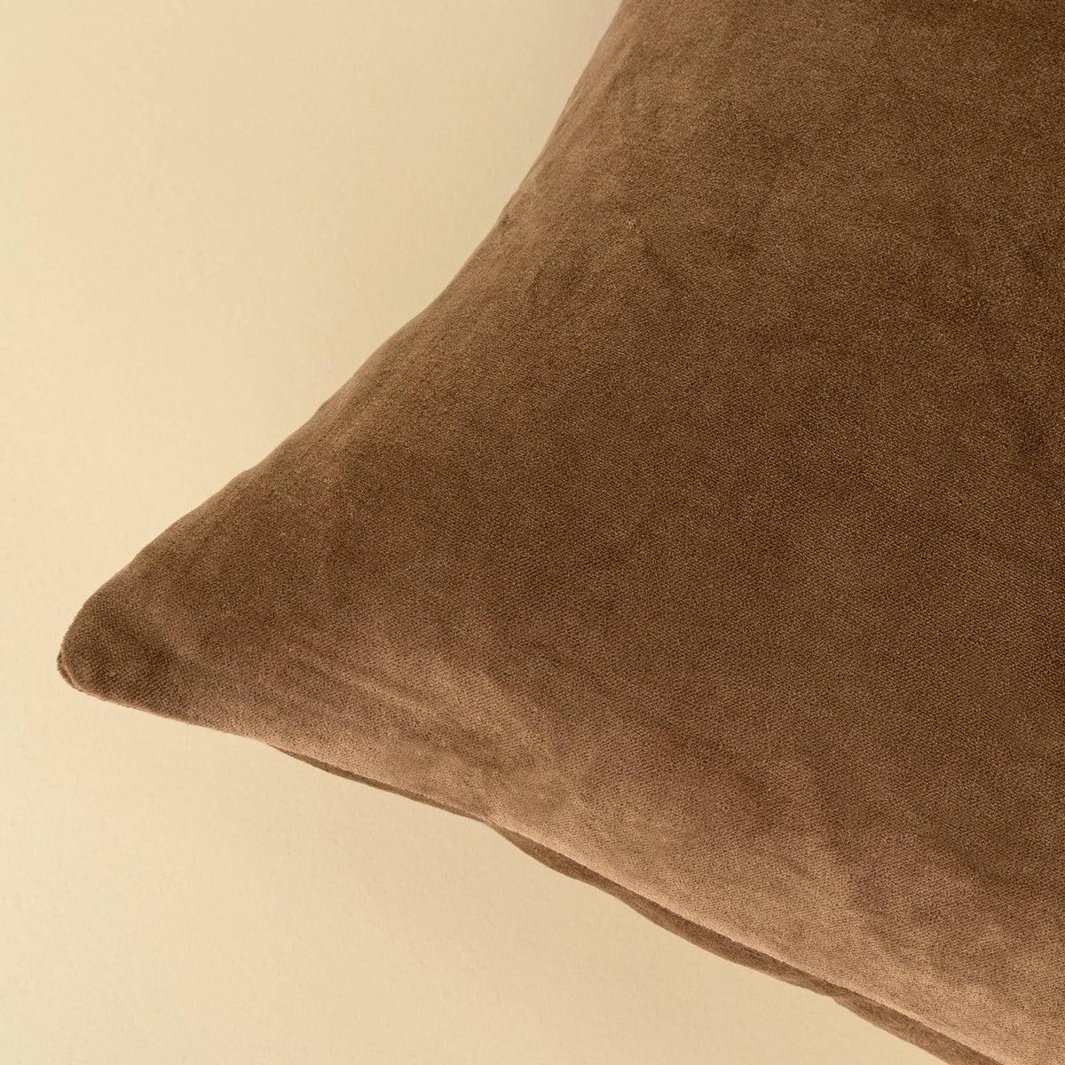Vera Luxe Velvet Pillow - Caramel