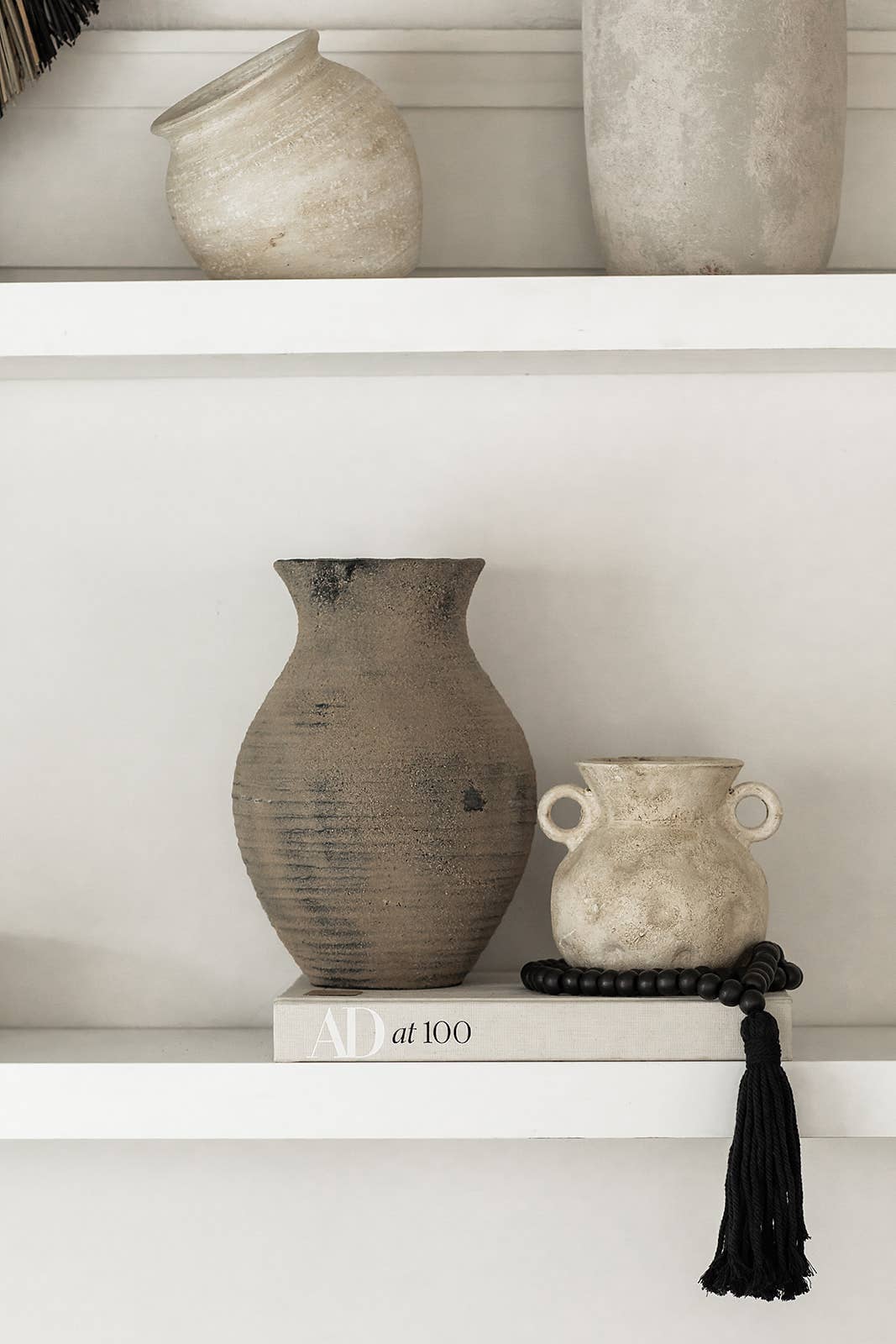 Avery Vase: Distressed Taupe