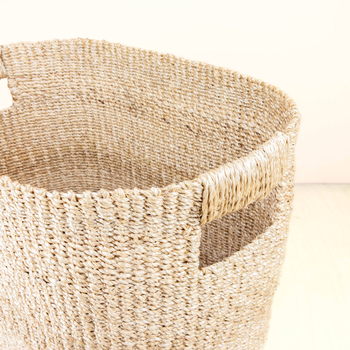 Natural Large Oval Woven Basket - Modern Baskets | LIKHA