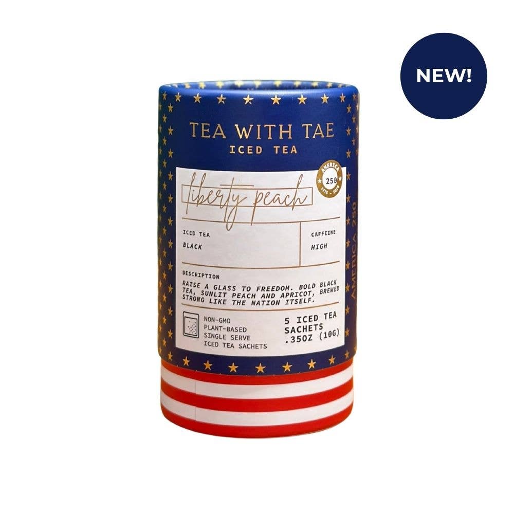 Liberty Peach Mini Tea Tube | Celebrate America's 250th Bday