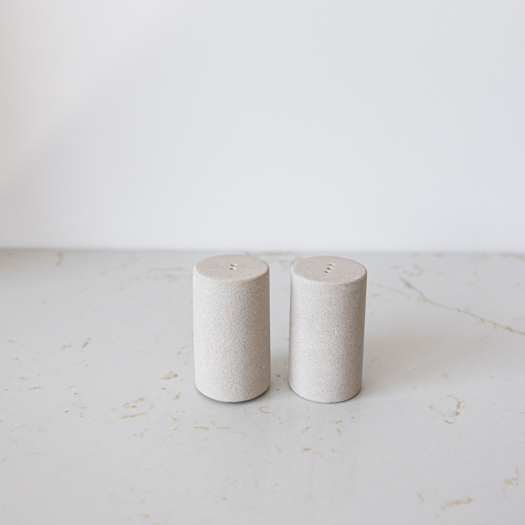 Sandstone Salt & Pepper Shakers