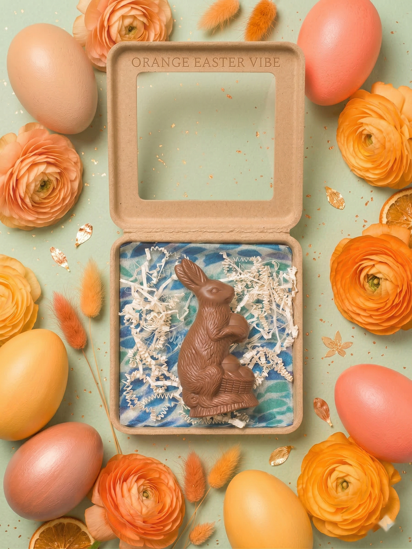 Solid Organic Chocolate Easter Bunny: Milk Chocolate