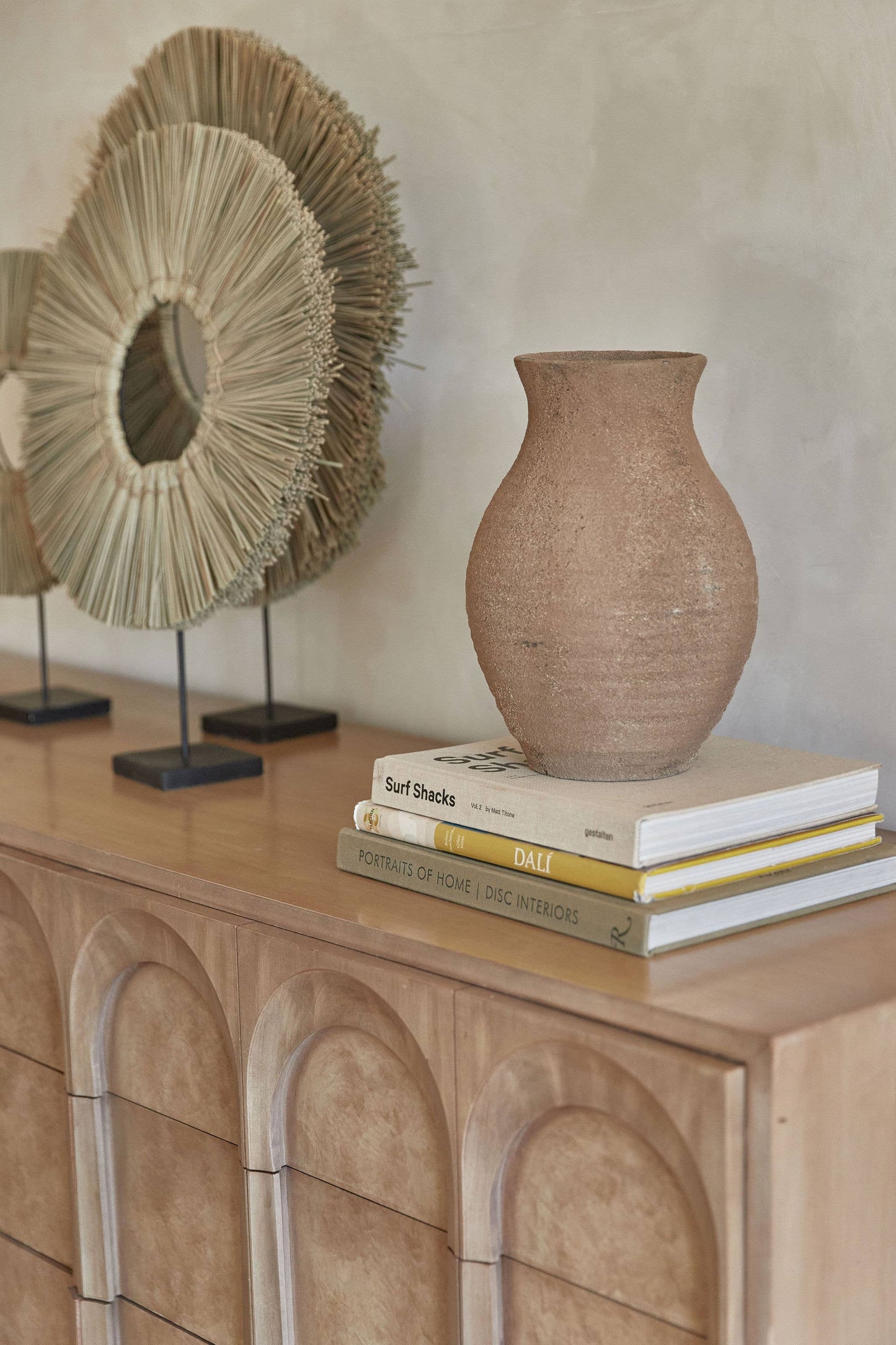 Avery Vase: Distressed Taupe