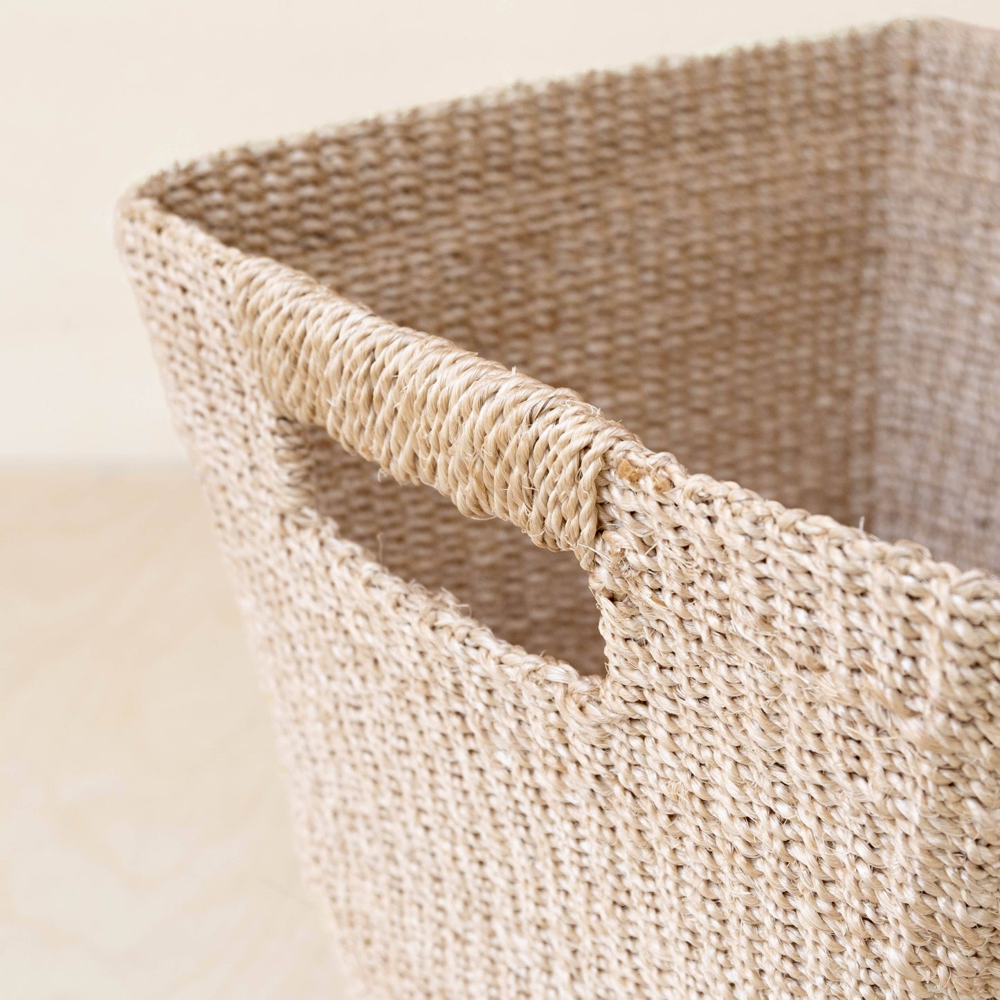 Natural Tapered Square Basket