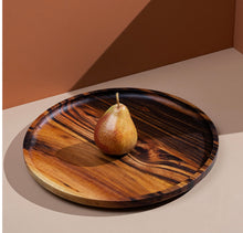 Load image into Gallery viewer, Round Wood Platter
