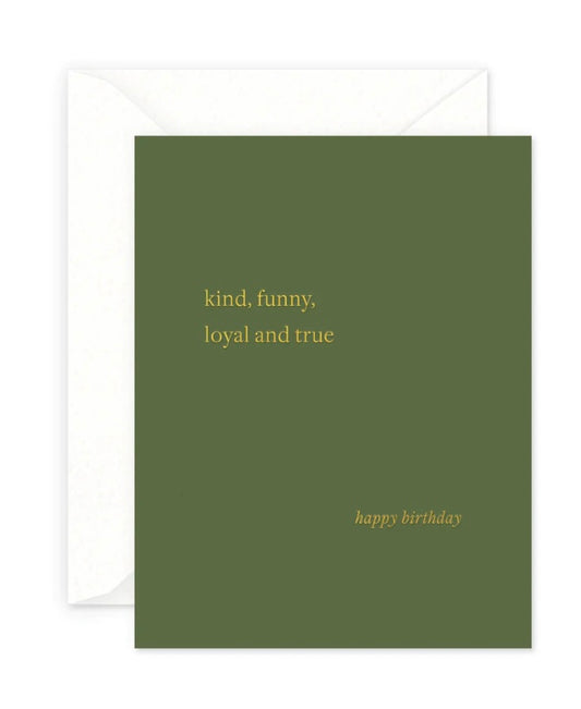 Kind Birthday Greeting Card