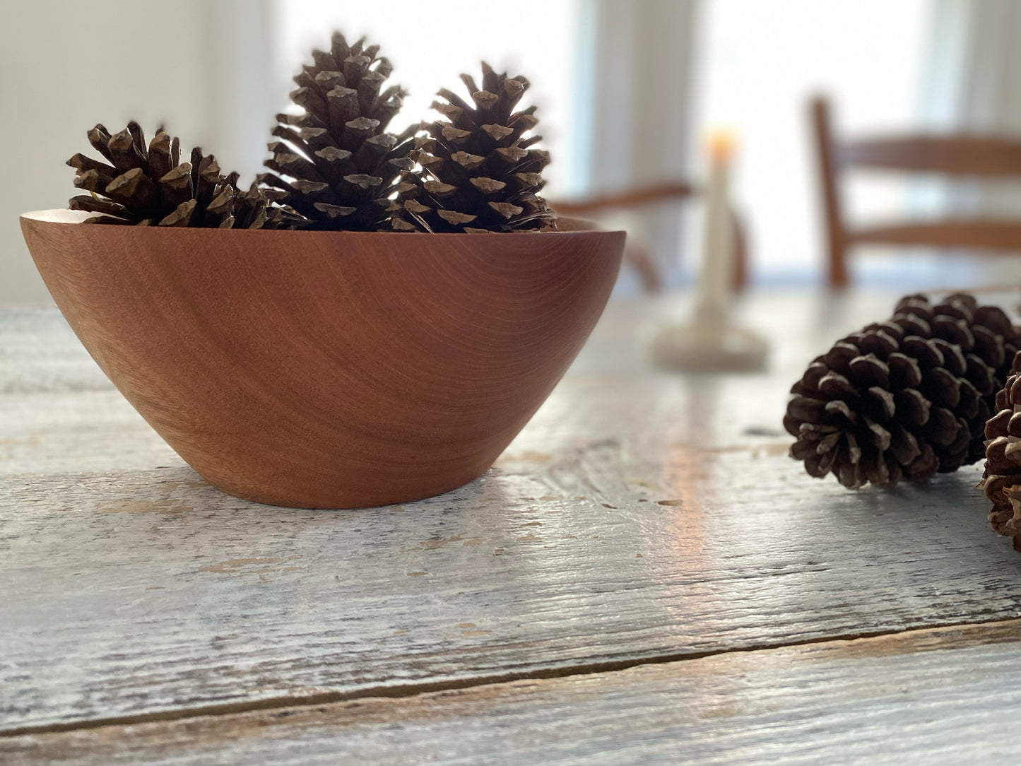 Mahogany Wood Bowl