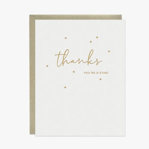 Thanks Your A Star Greeting Card.