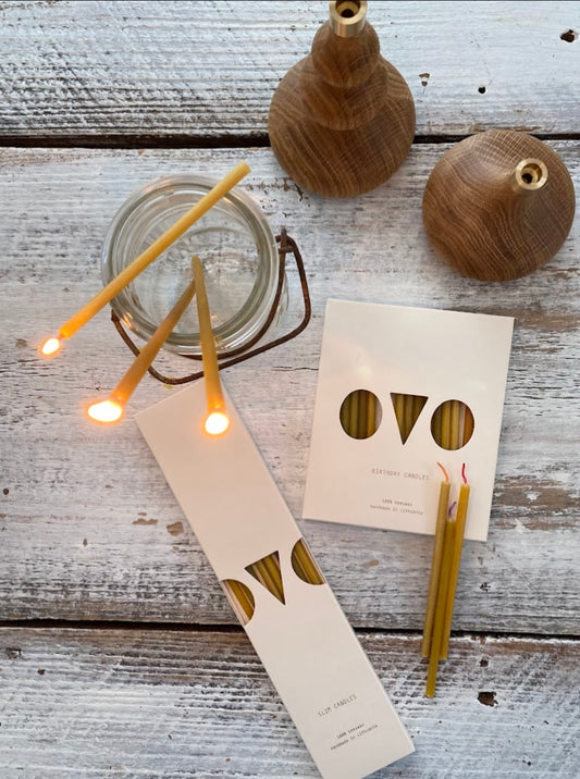 Beeswax Birthday Candles