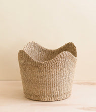 Load image into Gallery viewer, Basket - Handwoven Natural Scallop Basket
