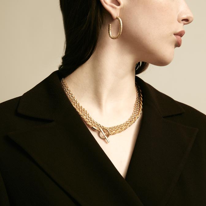 Textured Oval Earrings