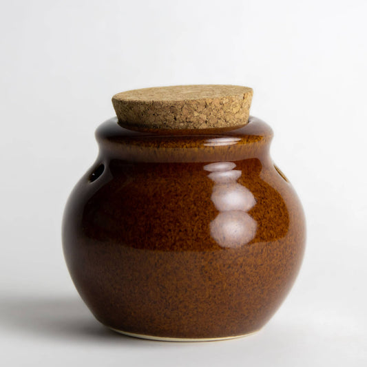 Copper Clay Garlic Keeper