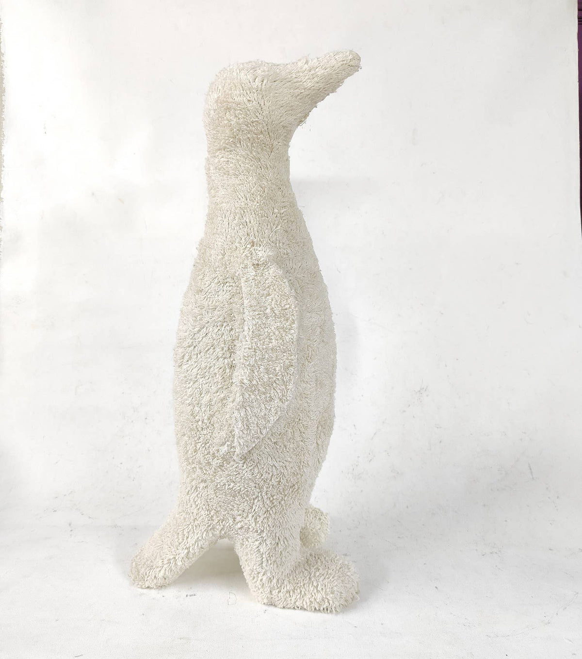 Lg Knitted Boucle White Penguin Dia 10.2" by BIDKhome (view 2 of 2)