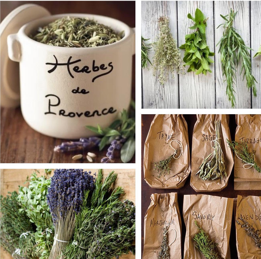 Herbs de Provence in a handmade crock : CLASSIC