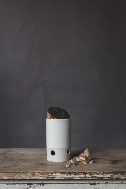 Garlic keeper/Garlic pot: White\ White