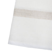 Load image into Gallery viewer, Laundered Linen Kitchen Towel White/Natural
