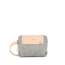 Load image into Gallery viewer, Bedford Merino Wool Felt Belt Bag: Granite/Natural

