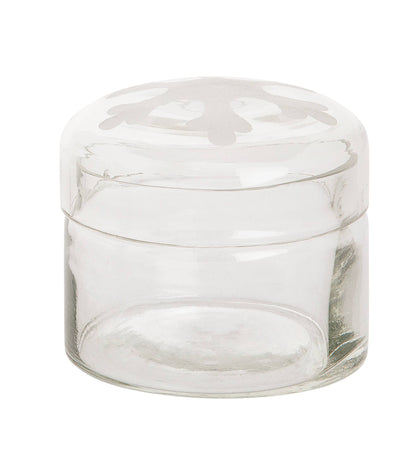 Glass box, etched pattern