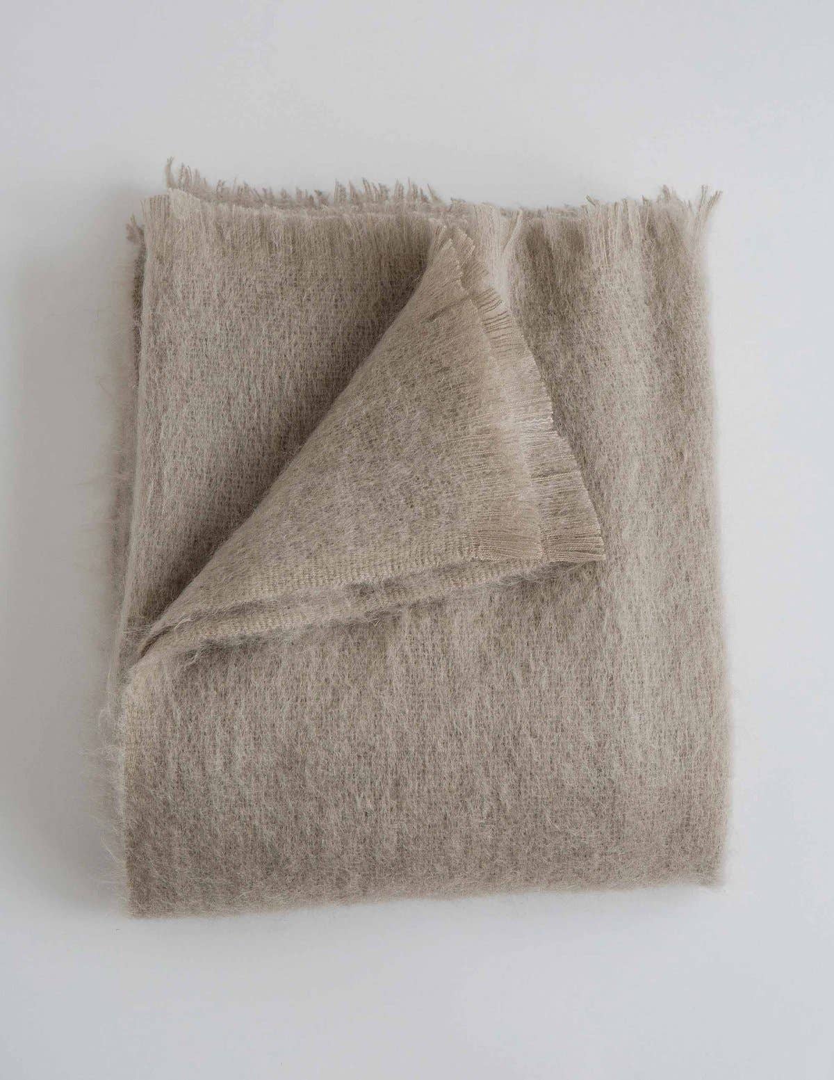 Mohair Throw: Ash
