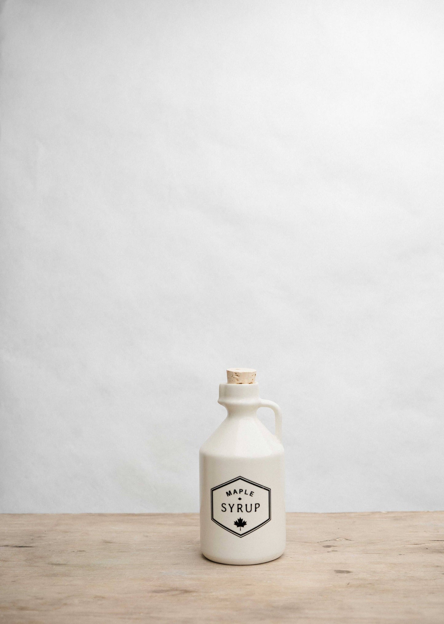 "Maple White" Maple Syrup Jar